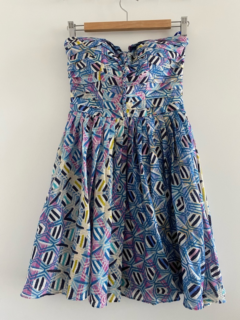 Multicolour Strapless Dress